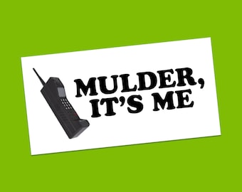 Expediente X "Mulder, soy yo" pegatina para parachoques, Expediente X, Mulder, Scully, OVNI, Alien, Abducción alienígena de los años 90, Área 51, Dana Scully, Fox Mulder