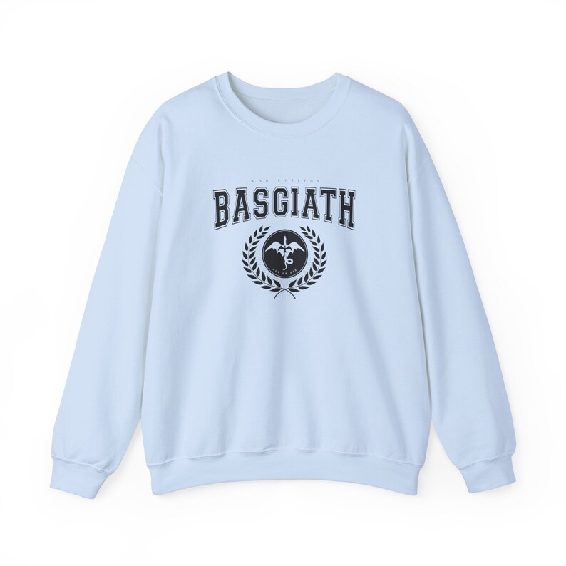 Light Blue Basgiath War College Sweatshirt, Fourth Wing Shirt, Dragon Rider, Fourth Wing, Violet Sorrengail, Xaden Riorson, Bookish Sweatshirt, Booktok