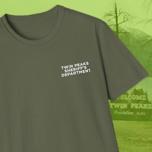 Twin Peaks T-Shirt, Twin Peaks Sheriff's Department Shirt, Twin Peaks, Twin Peaks tshirt, Twin Peaks Gift, David Lynch, Dale Cooper, 90's