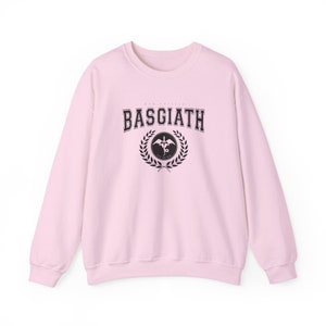 Pink Basgiath War College Sweatshirt, Fourth Wing Shirt, Dragon Rider, Fourth Wing, Violet Sorrengail, Xaden Riorson, Bookish Sweatshirt, Booktok