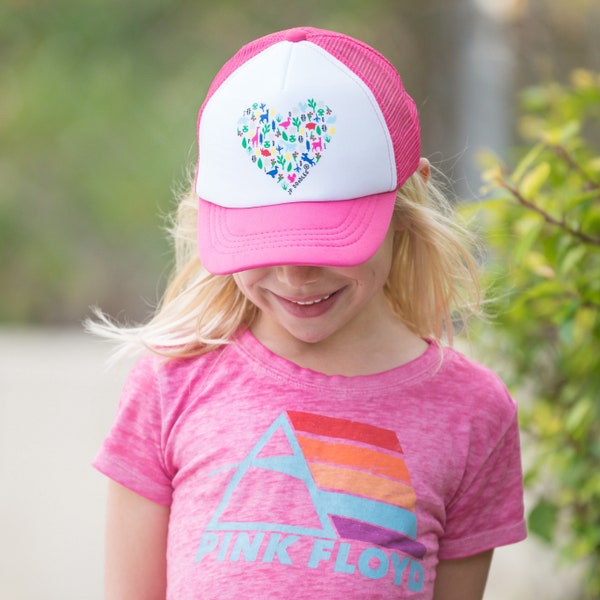 Kids Trucker Hat | Kids Baseball Hat | Baby Sun Hat | Toddler Trucker Hat | Toddler Baseball Hat | Child Baseball Hat | Heart Trucker Hat