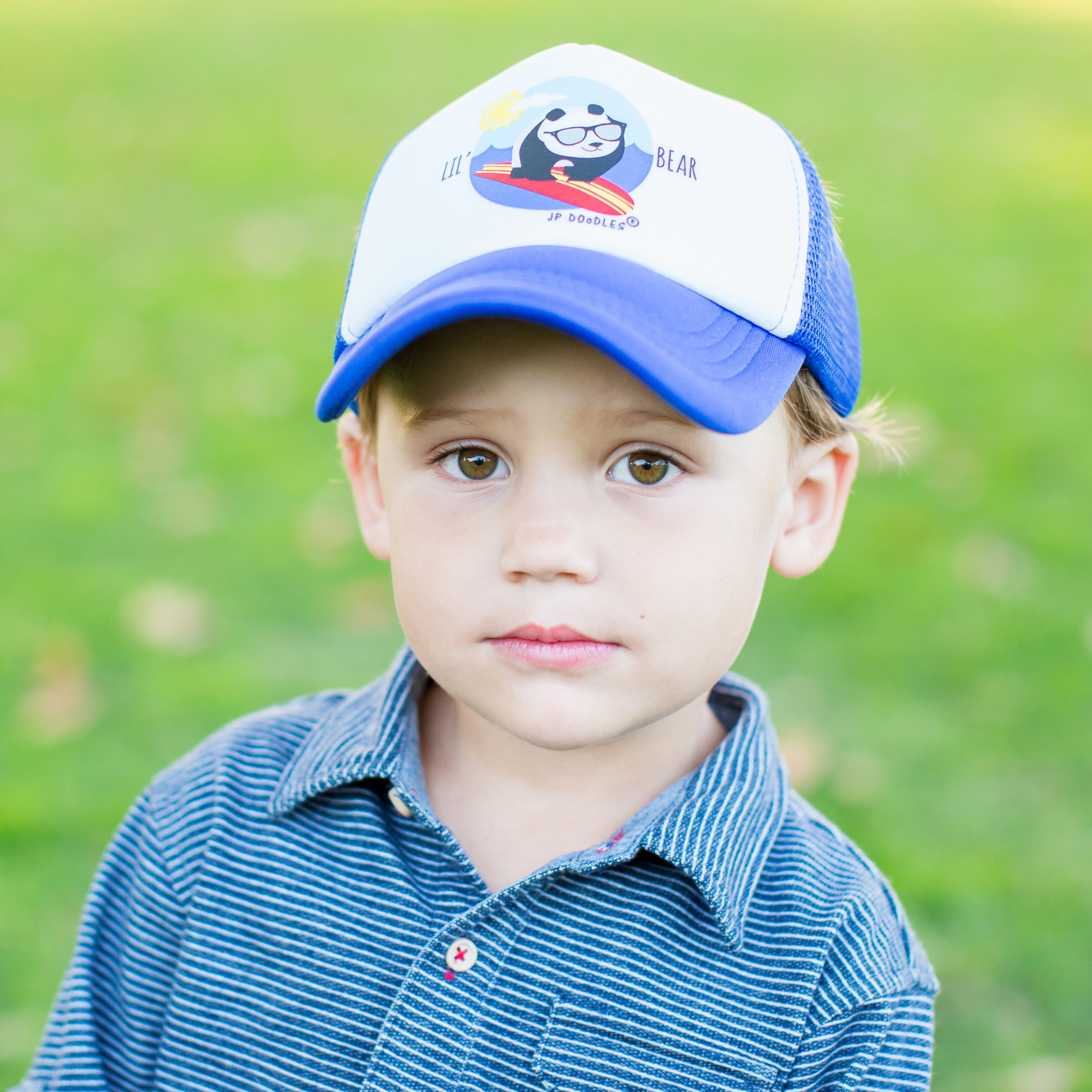 chlidrens' blue k's trucker hat main image 1