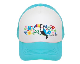 Kids Baseball Hat | Baby Sun Hat | Kids Trucker Hat | Toddler Trucker Hat | Toddler Baseball Hat | Child Baseball Hat | Toucan Hat