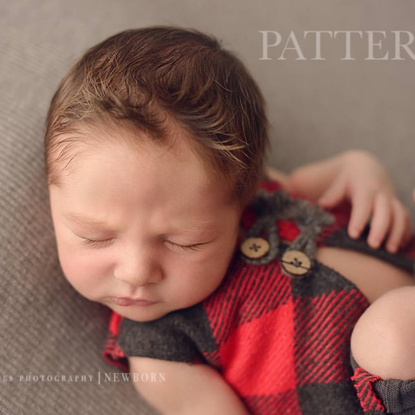 Newborn Prop Sewing Pattern, DIY, Digital Download, Trey Newborn Vest and Pants