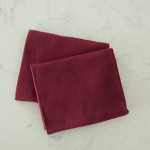 Newborn Prop Bundle: Burgundy Stretch Wrap and Headband image 4