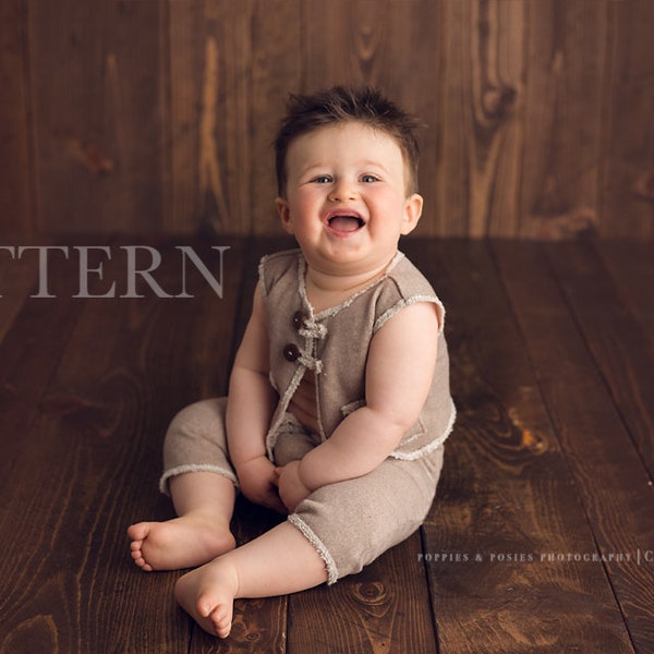 Sitter Prop Sewing Pattern, DIY, Digital Download, Westin Sitter Vest and Pants