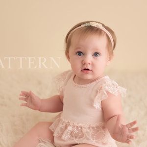 Sitter Prop Sewing Pattern, DIY, Digital Download, Brynlee 2 Piece Sitter Romper