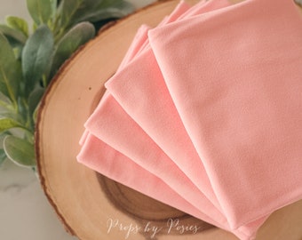 Light Coral Newborn Stretch Wrap - Newborn Photography Prop