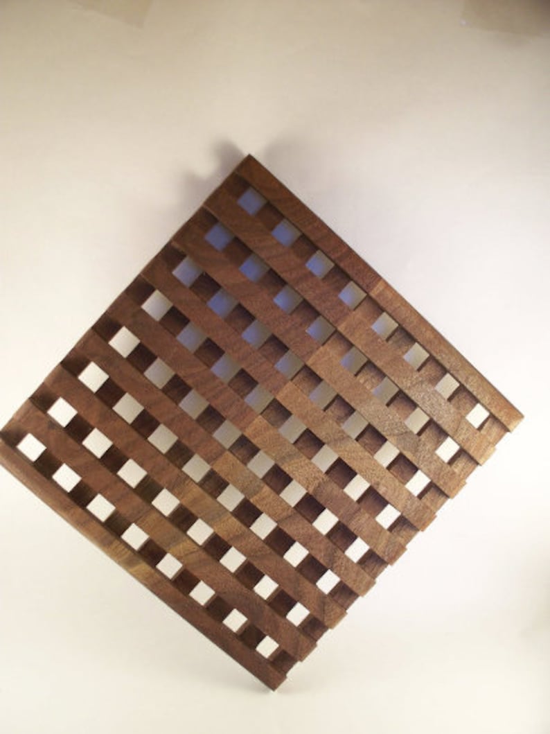 Walnut Trivet, Large Walnut Wooden Trivet, Wooden Trivet Etsy