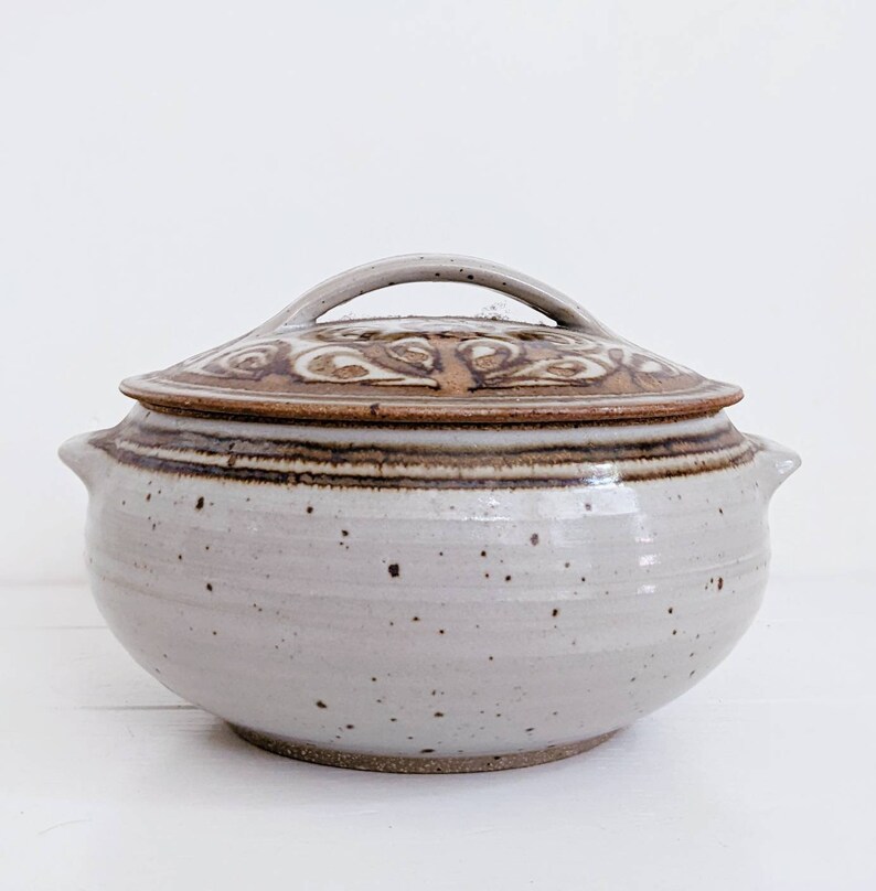 Mid Century Handmade Pottery Casserole Dish by Paul Herman Etsy