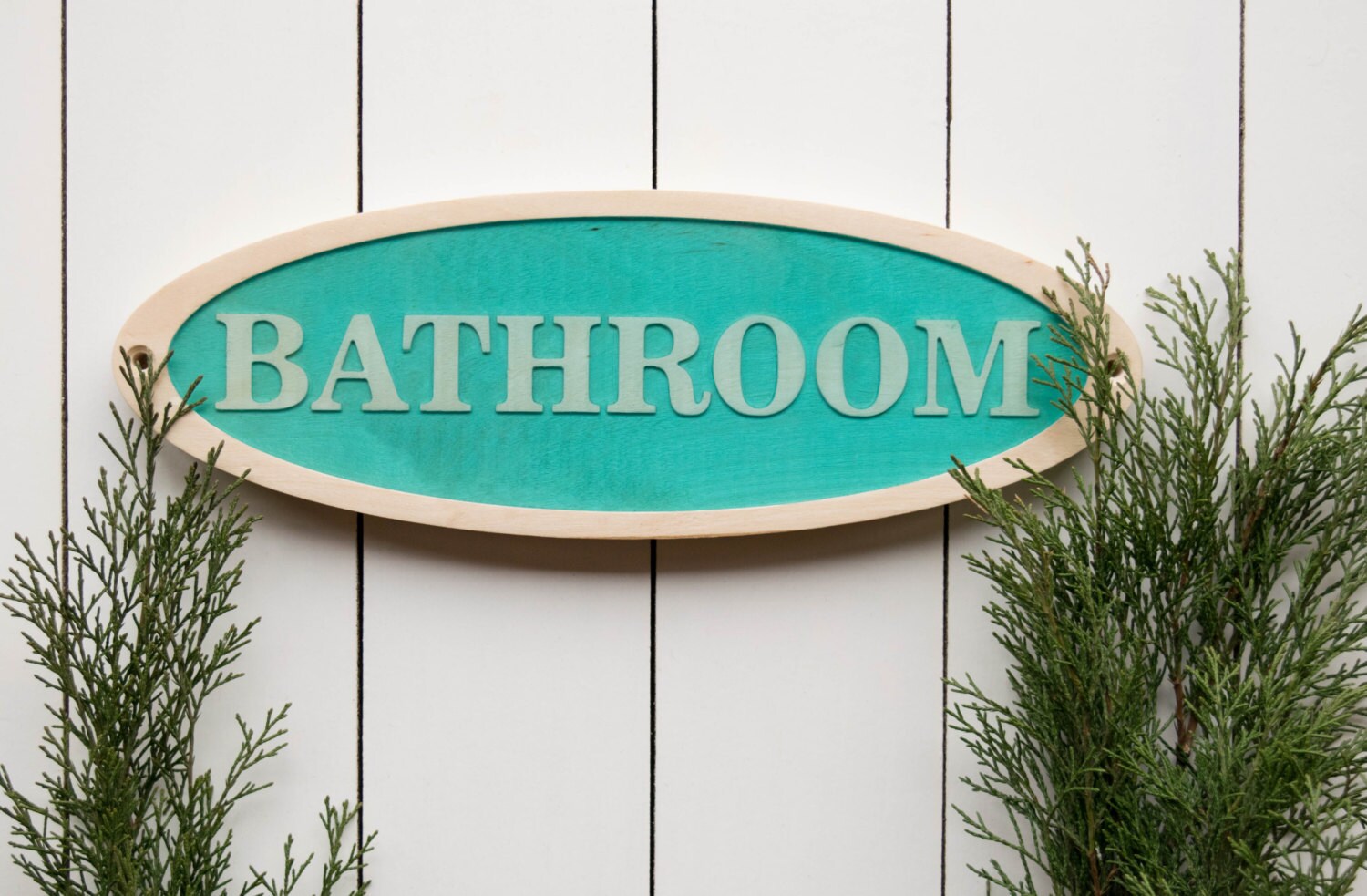 Bad-Zeichen Holzschild Epoxid-Harz-Zeichen Blaues Schild | Etsy