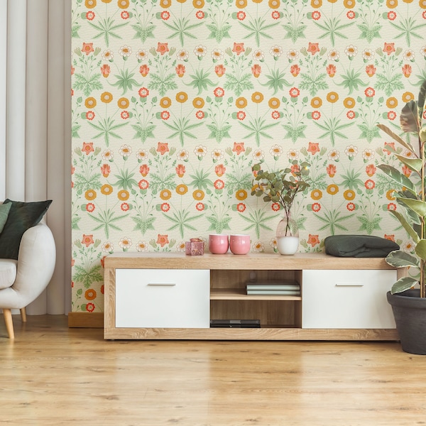 William Morris Daisy Wallpaper Etsy