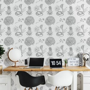 Cobra Wallpaper #062-Peel & Stick Wallpaper-Temporary Wallpaper-Pre-Pasted Wallpaper-Traditional Wallpaper by Eazywallz