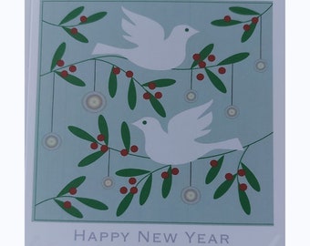 Happy New Year Cards. pack of 6 with white envelopes