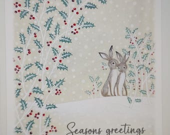 Christmas Cards. Pack of 6 cards with white envelopes