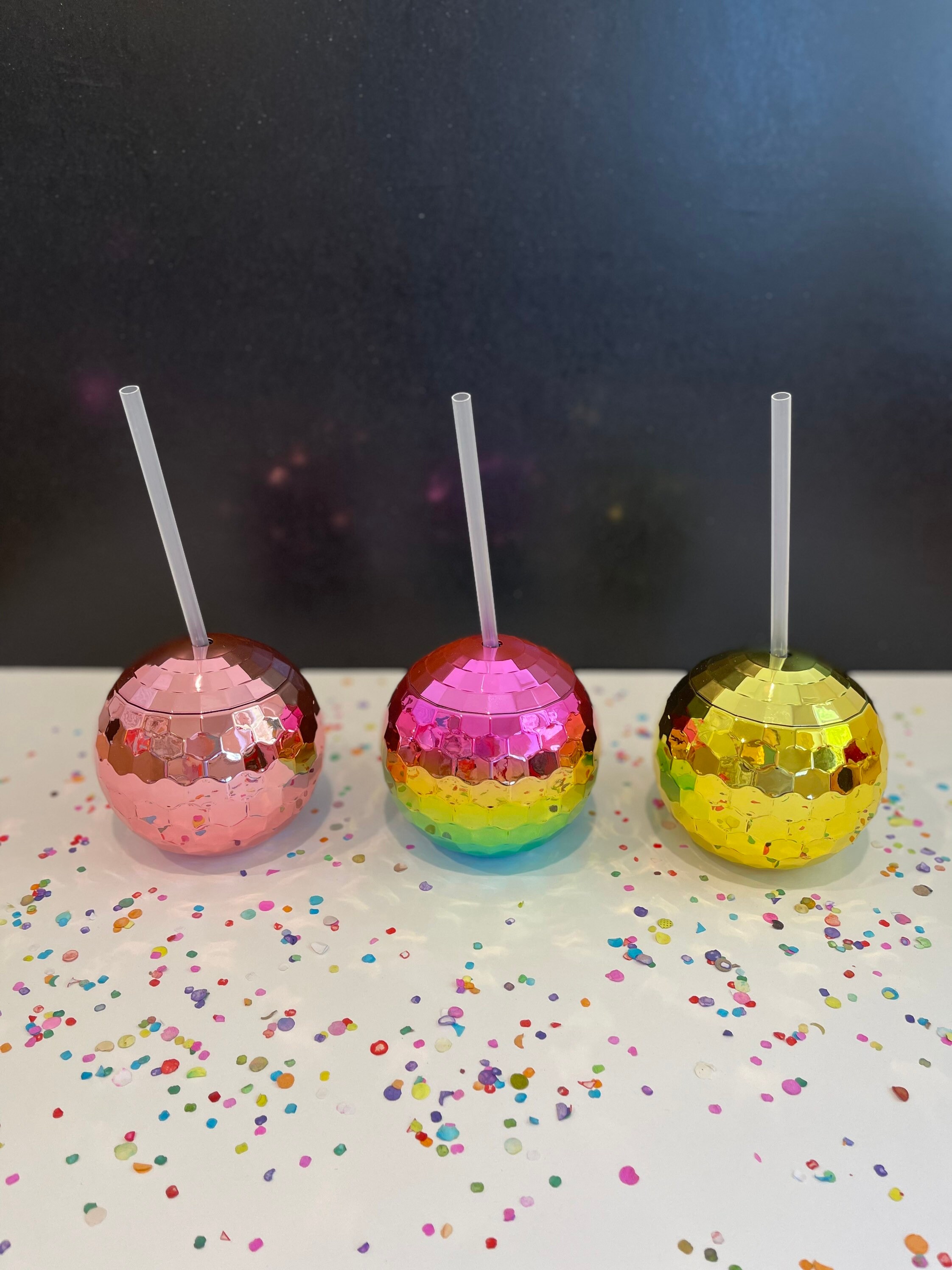 Disco Ball Drink Cup Etsy