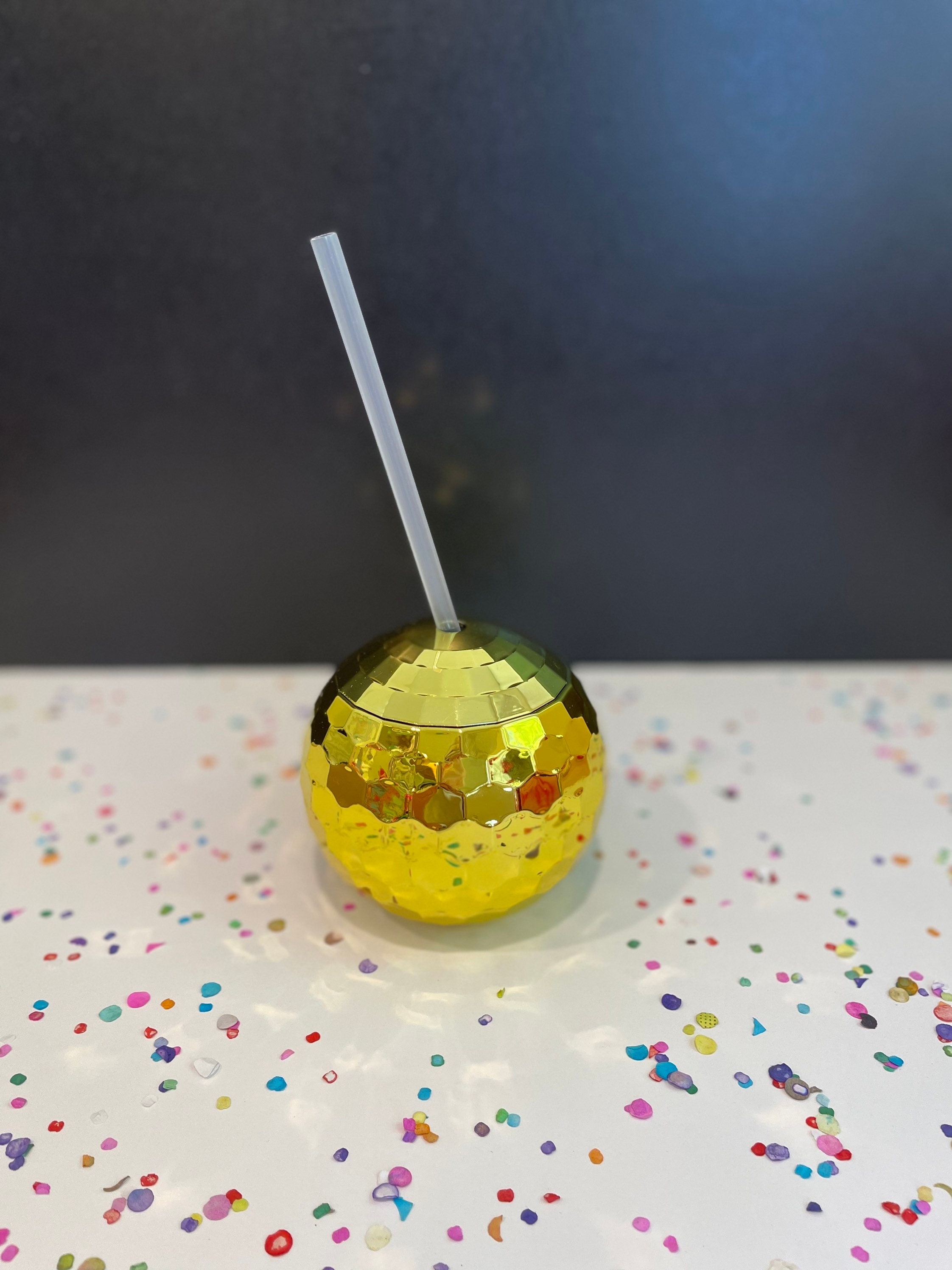 Disco Ball Drink Cup Etsy
