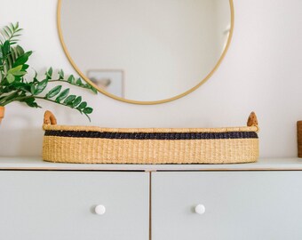 handwoven changing basket