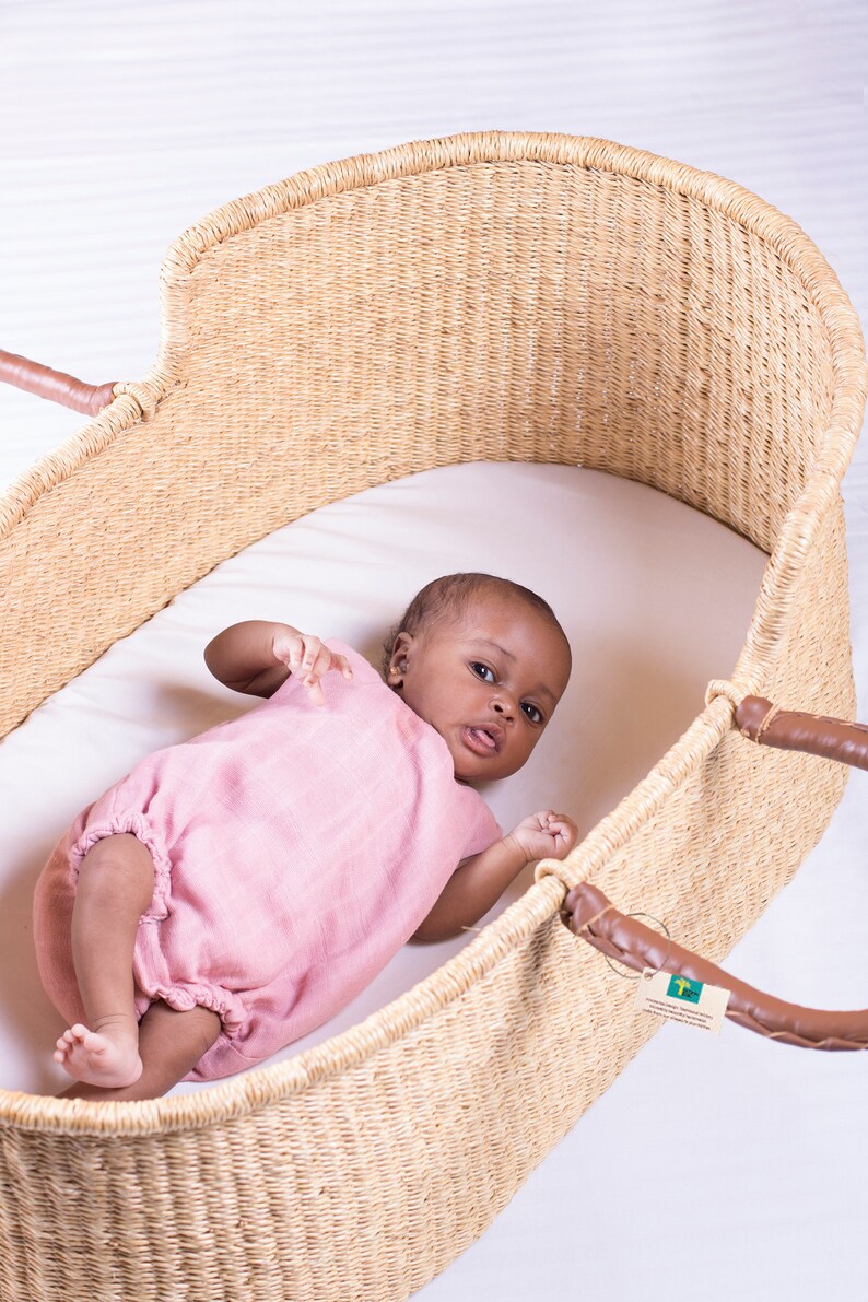 Baby Moses Basket Baby Shower Gift Baby Bed African Etsy
