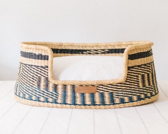 Dog Bed, Handmade Dog Bed, Pet Bed, Dog Lounger, Dog Bed Large Dogs, African Basket, Basket Dog Bed, Dog Bed Furniture, Dog Basket