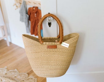 Natural Basket | Basket for gifting | Gifting Basket Empty to fill | Woven Basket | Basket with handles | Fall Basket