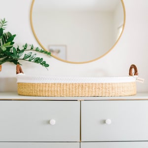 wicker basket changing table