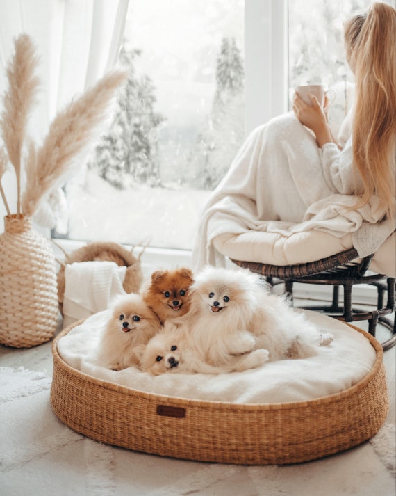 Dog Bed Handmade Dog Bed Pet Bed Dog Lounger Dog Bed Large Dogs African Basket Basket Dog Bed Dog Bed Furniture Dog Basket Etsy