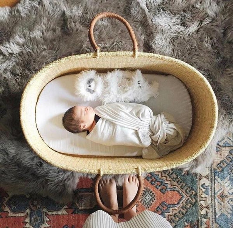 Baby Moses Basket Baby shower gift Bassinet African | Etsy