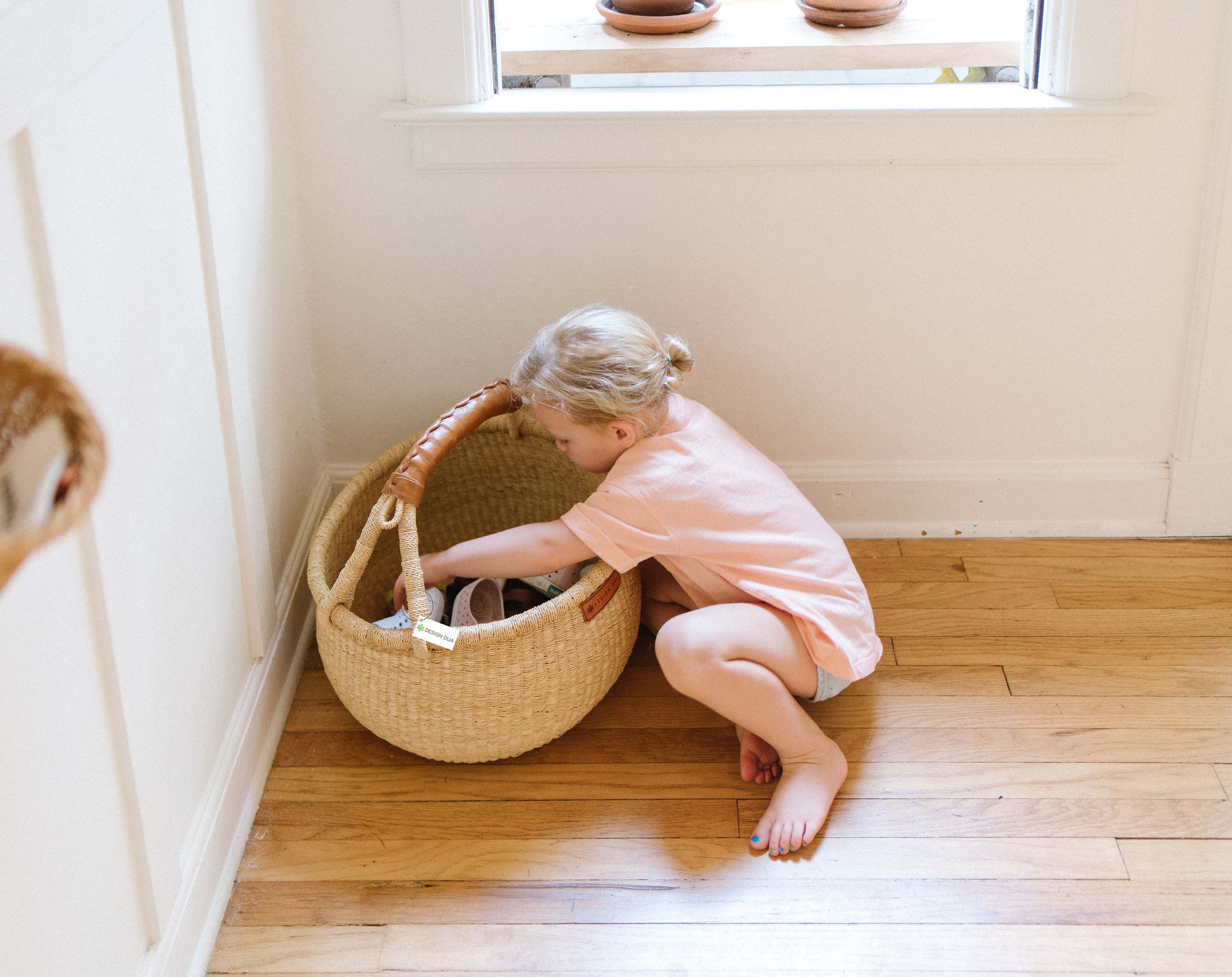 Natural Market Basket by Design Dua Home Decor Easter - Etsy