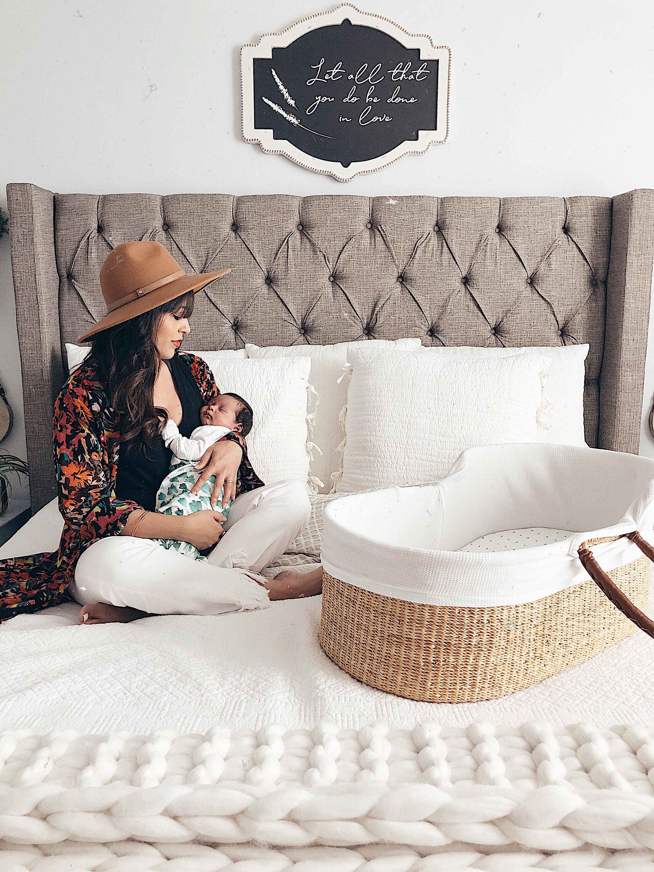 Baby Moses Basket Baby shower gift Baby bed African Etsy