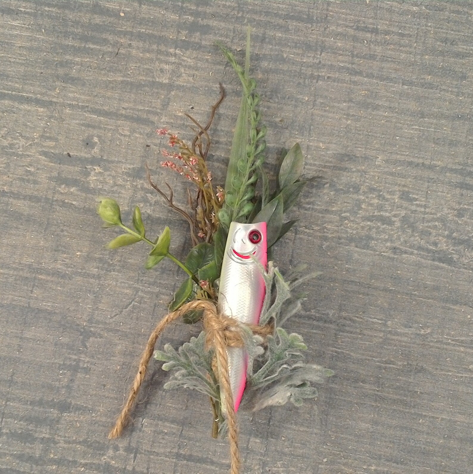 Fishing boutonniere Fishing lure boutonniere Wedding Etsy