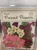 Pressed, Dried Pink and mauve flowers with greenery - 10 pieces  SALE 