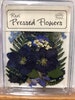Blue and Purple flowers with greenery - 10 pieces 