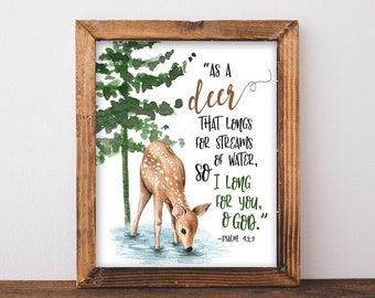Psalm 42 1 | Etsy