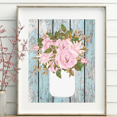 Shabby Chic Decor Wall Art Printable Shabby Chic Wall Decor - Etsy