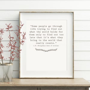 I Don T Know What Lies Around The Bend Anne Of Green Etsy