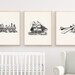Train Plane Ship Wall Art Boys Vintage Nursery Decor Boys - Etsy