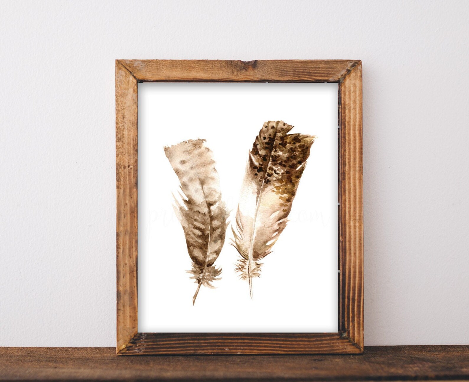 Feather Prints Wall Art Feather Printable Wall Decor - Etsy