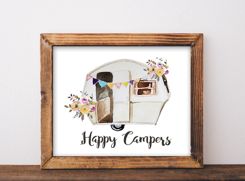 Happy Campers Printable Happy Camper Happy Camper Sign | Etsy