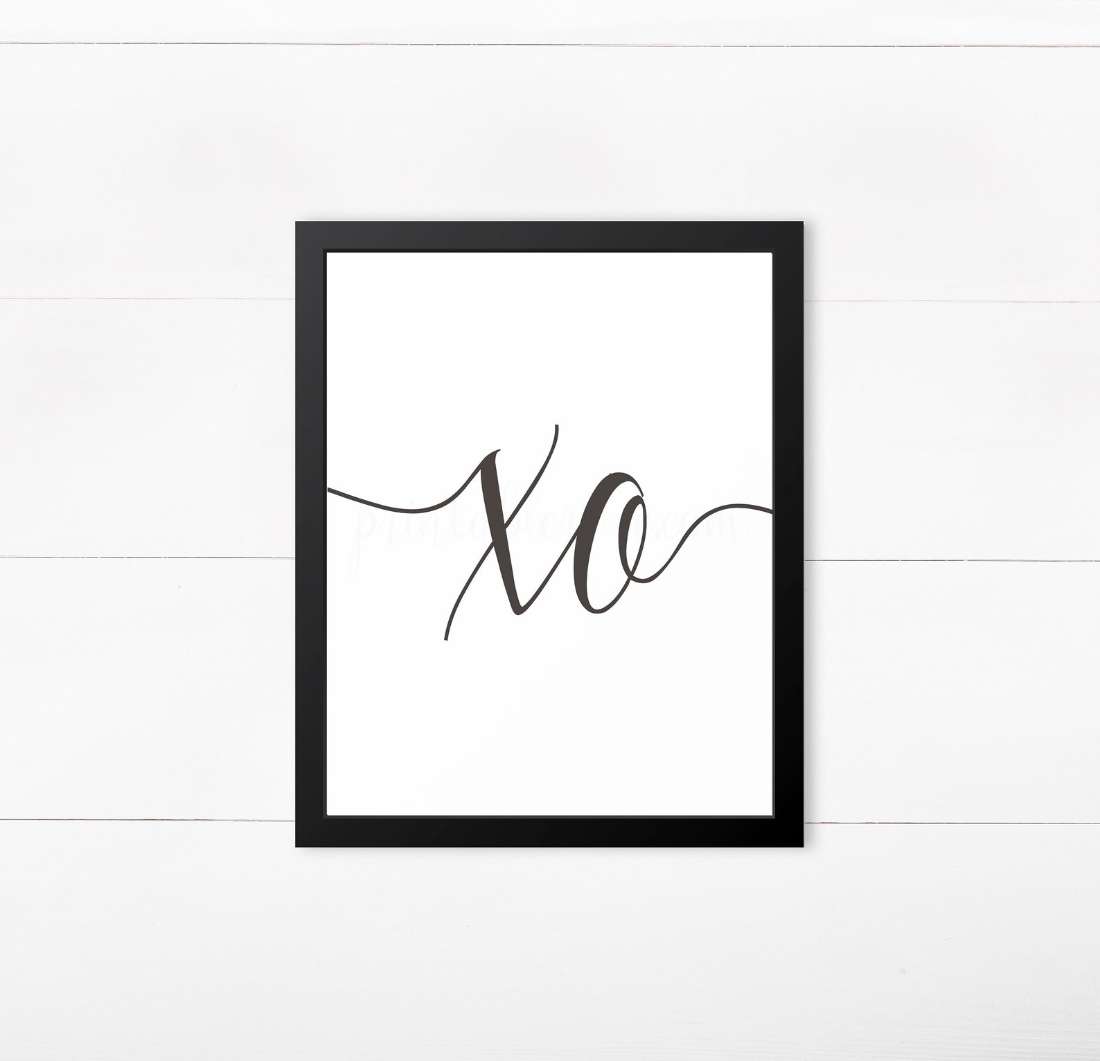 XO Print Xo Wall Art Modern Minimalist Wall Art Wall Etsy