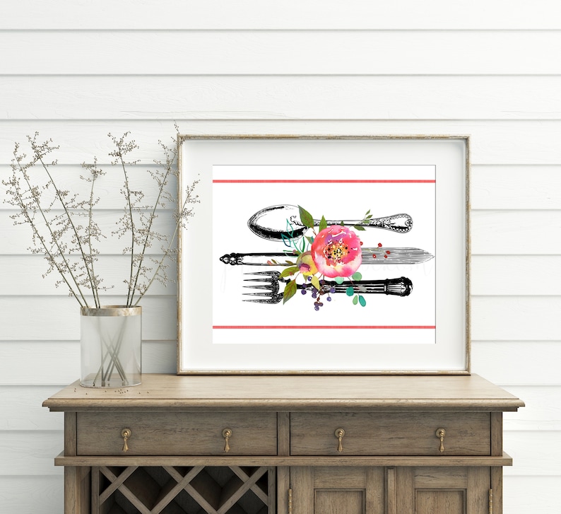 Dining Room Wall Art printable dining room decor wall | Etsy