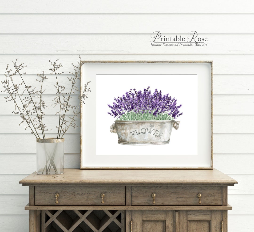 Lavender Printable Lavender Decor Lavender Print Wall Art - Etsy