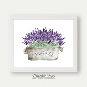 Lavender Printable, Lavender Decor, Lavender Print Wall Art, French ...