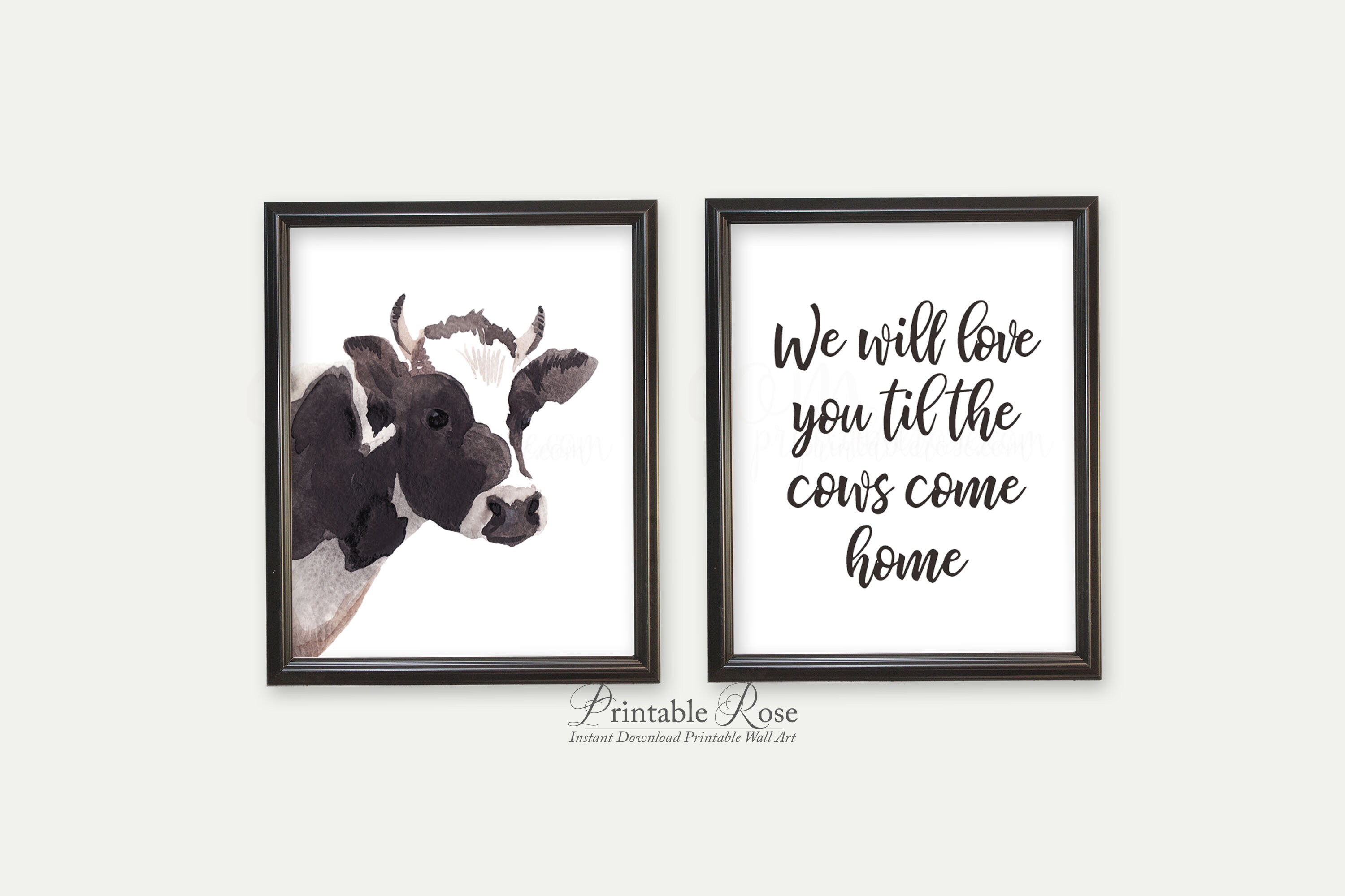 Cow Nursery Decor We Will Love You Til the Cows Come Home Etsy UK