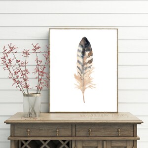 Feather Art, Feather Printable, Feather Print, Feather Painting ...