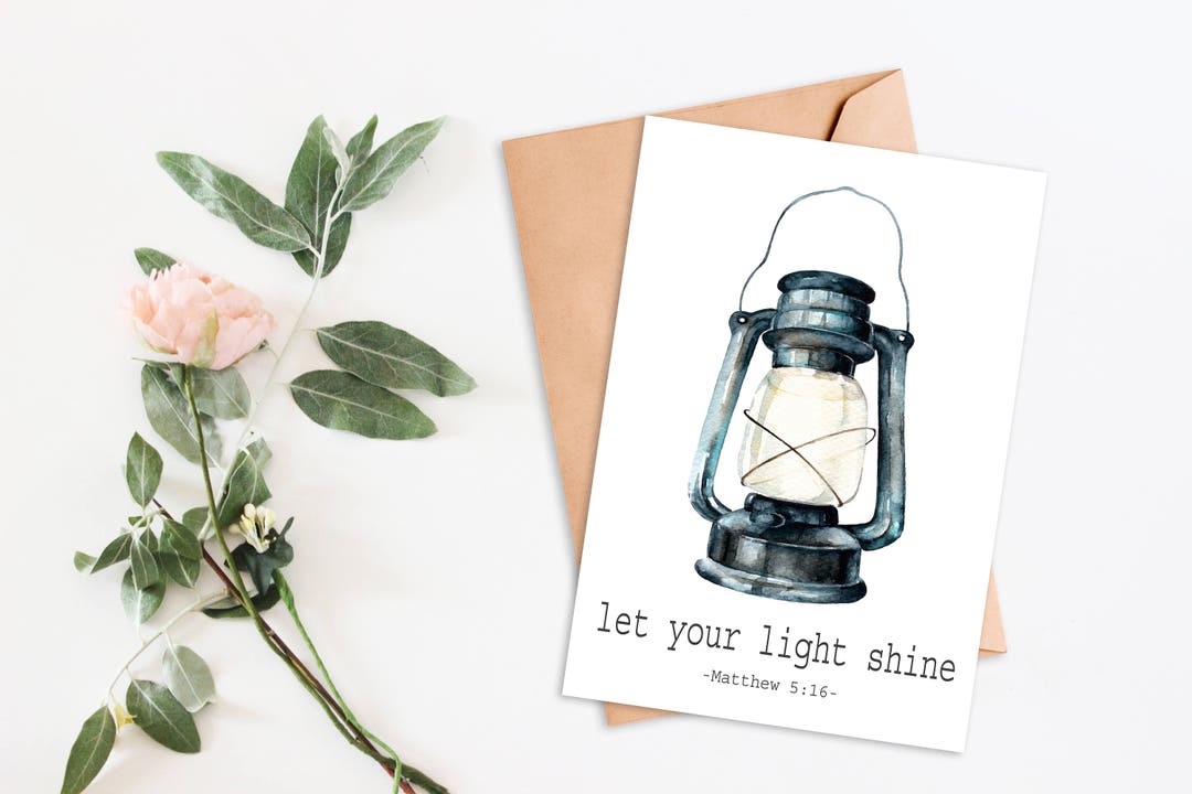 Let Your Light Shine Printable Card Printable Cards - Etsy