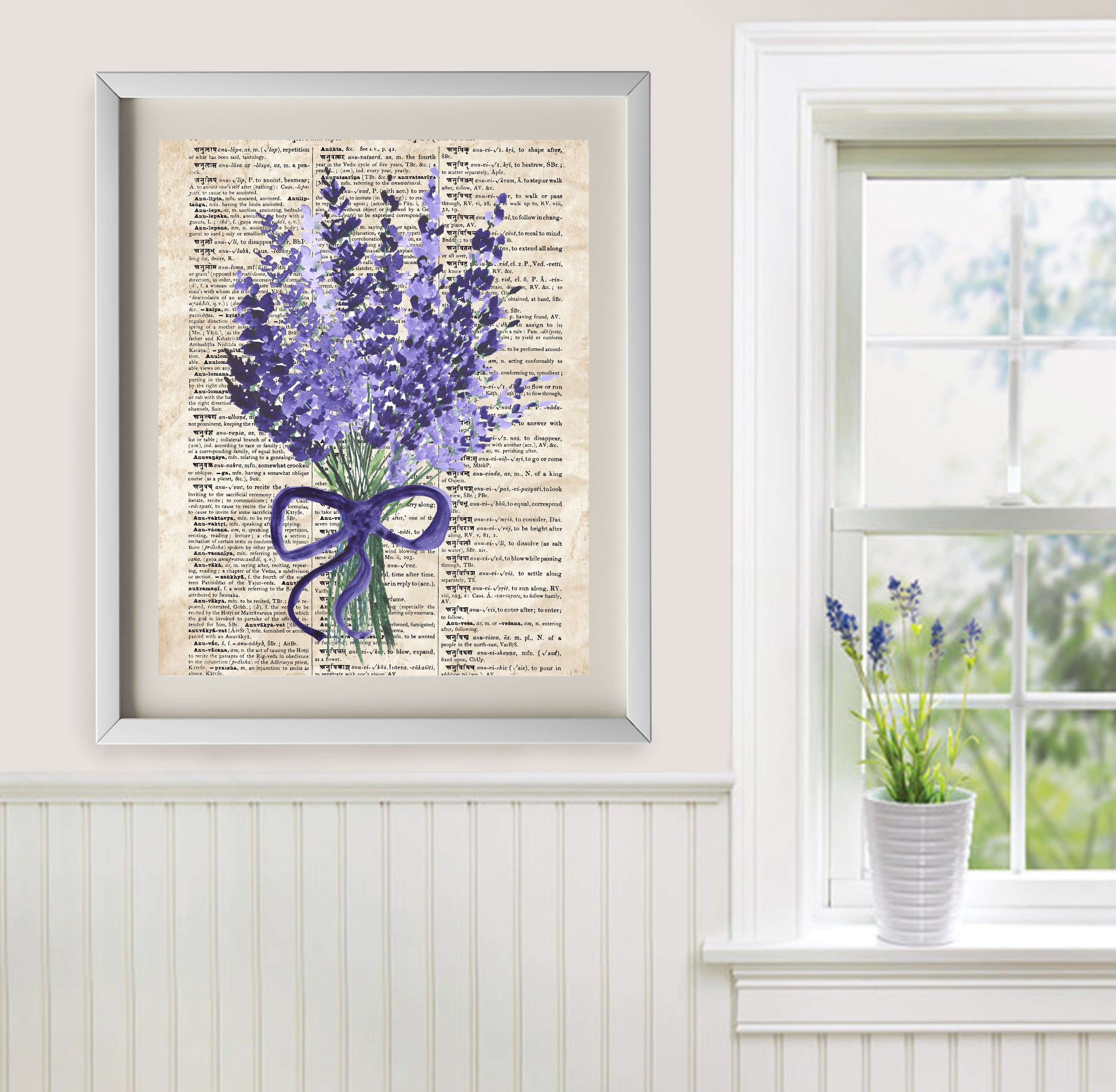 Lavender Print printable lavender lavender wall art Etsy