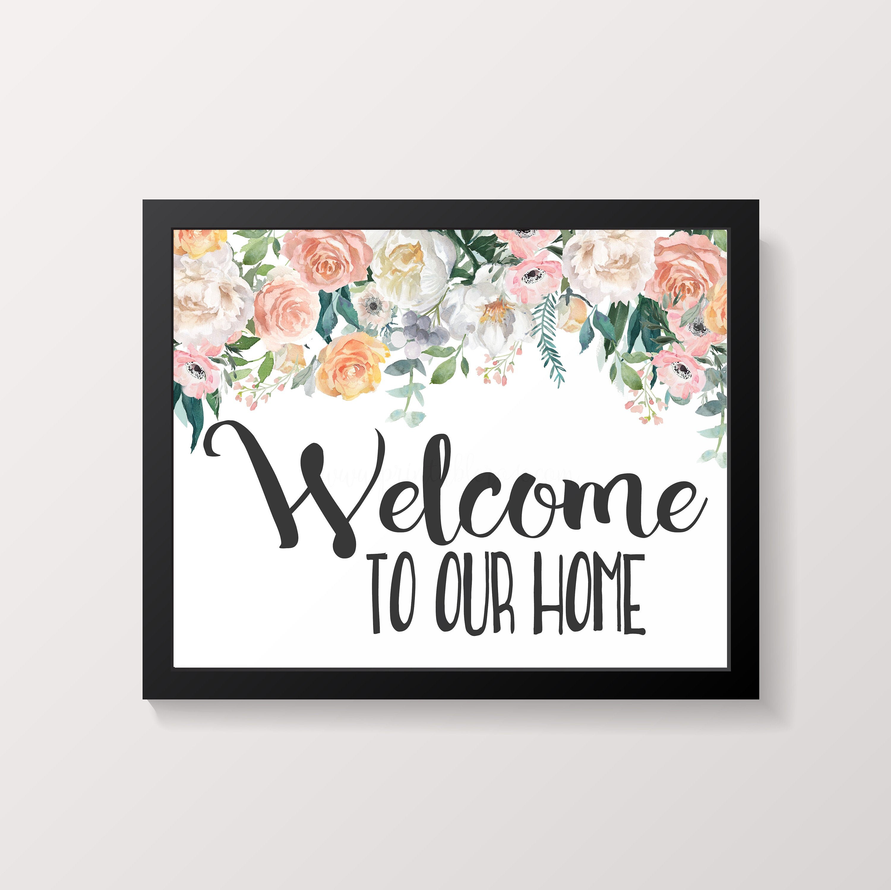 to Our Home sign entryway wall decor wall Etsy