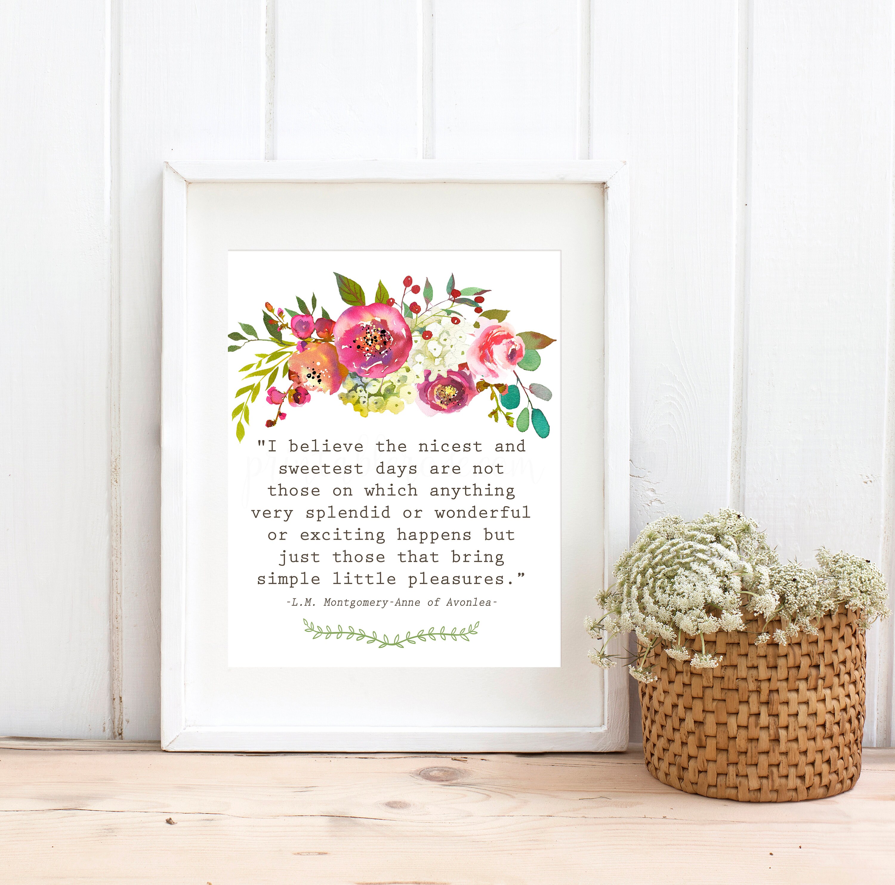 French Country Decor wall art prints lucy maud motgomery Etsy