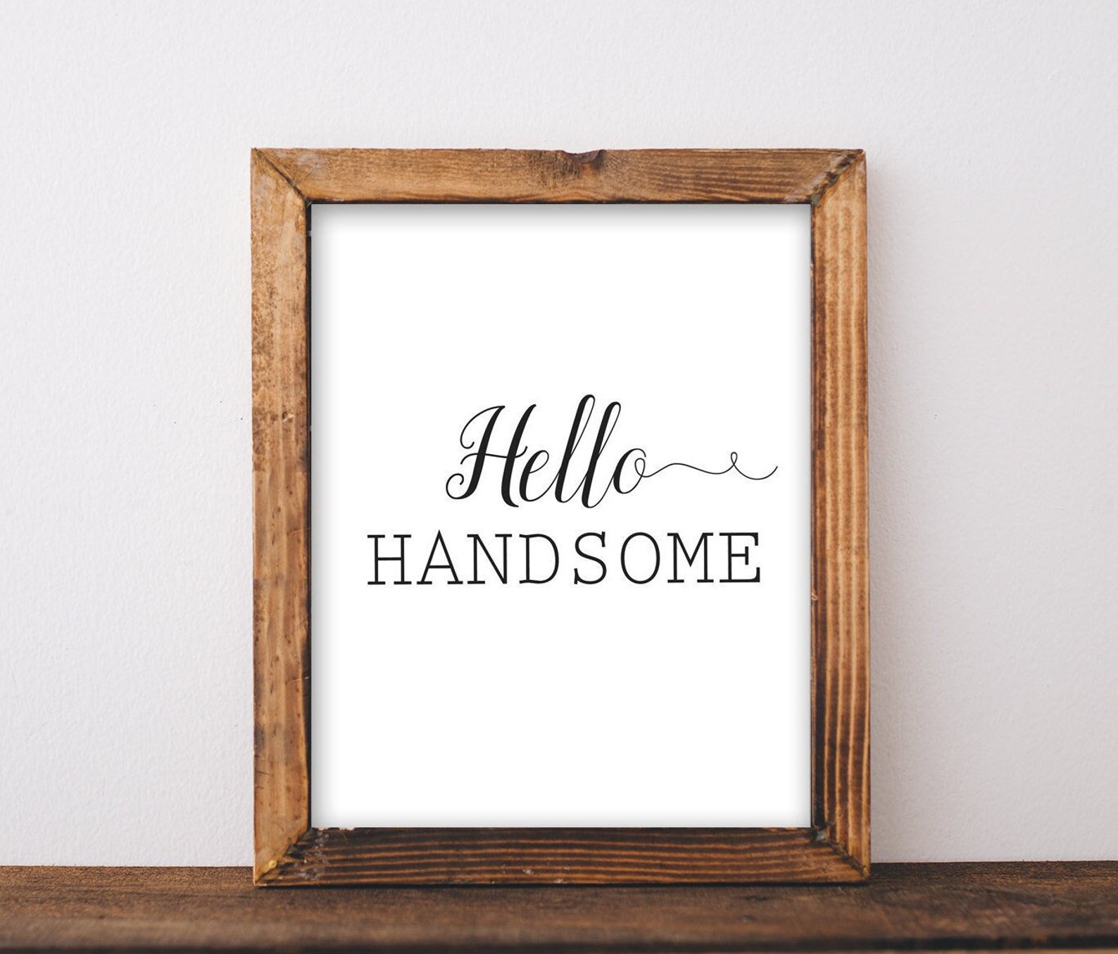 Hello Handsome printable art prints wall art wall art wall | Etsy